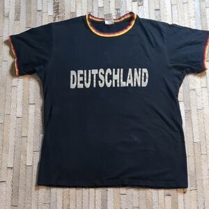 Vintage Y2K Deutschland Germany Black T-Shirt
